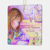 Carousel Dreams Custom Keramik Square Ornament (Links)