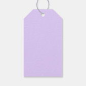 Carousel Dreams Es ist ein Mädchen! Lila Geschenkm Geschenkanhänger (Rückseite)