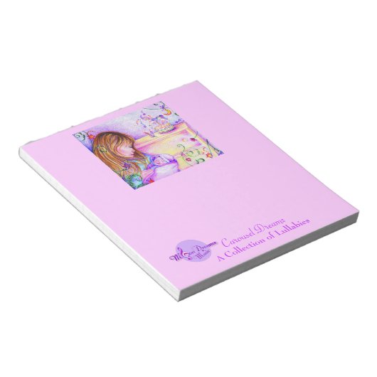 Carousel Dreams Hübsch Pink Notepad Notizblock (angewinkelt)