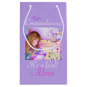 Carousel Dreams Individuell gestaltete kleine Gesc Geschenktüte (Rückseite)