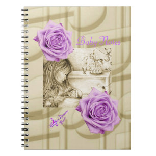 Carousel Dreams Lila Rose und Musiknotebooks Notizblock