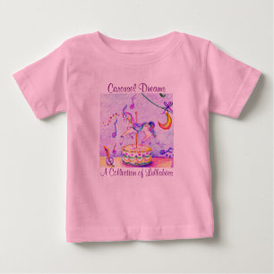 Carousel Dreams Pink Baby Tutu Bodysuit Baby T-shirt