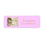 Carousel Dreams Pink Small Address Labels (Vorne)