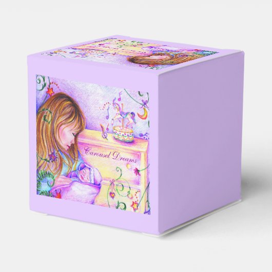 Carousel Dreams Square Heart Baby Fevor Box Geschenkschachtel (Rückseite)