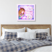 Carousel Dreams Stretched Canvas Print Leinwanddruck (Insitu (Schlafzimmer))
