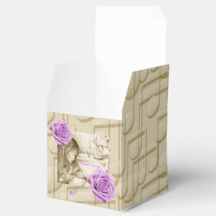 Carousel Dreams Vintage Music & Rosen Geschenkbox Geschenkschachtel