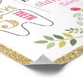 Carousel First Birthday Zeichen Plakatwand Poster (Ecke)