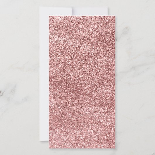 Carousel Floral Glitzer Geburtstag Dankeskarte (Rückseite)