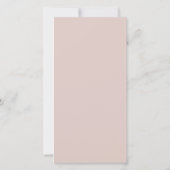 Carousel Floral Soft Pink Baby Dusche Dankeskarte (Rückseite)