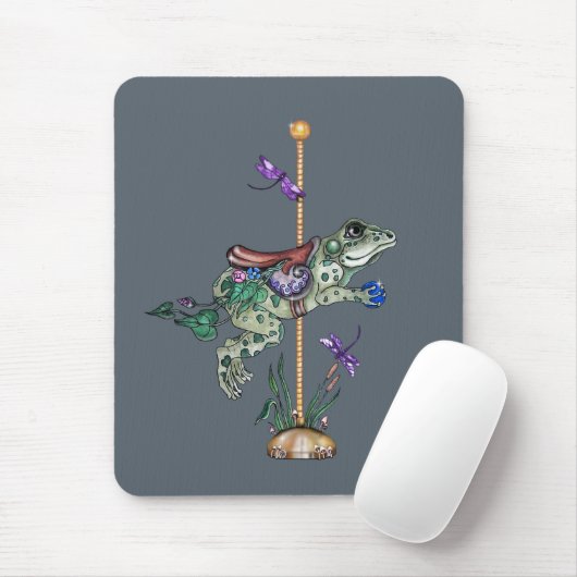 Carousel Frog Mousepad (Mit Mouse)