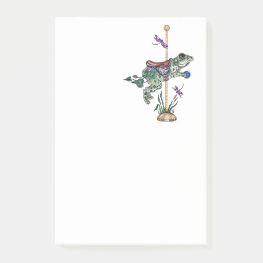 Carousel Frog Post-it Klebezettel (Vorderseite)