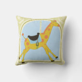 Carousel Giraffe von June Erica Vess Kissen (Rückseite)