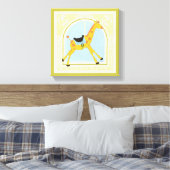 Carousel Giraffe von June Erica Vess Leinwanddruck (Insitu (Schlafzimmer))