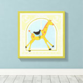 Carousel Giraffe von June Erica Vess Leinwanddruck (Insitu (Holzboden))