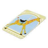 Carousel Giraffe von June Erica Vess Magnet (Linke Seite)