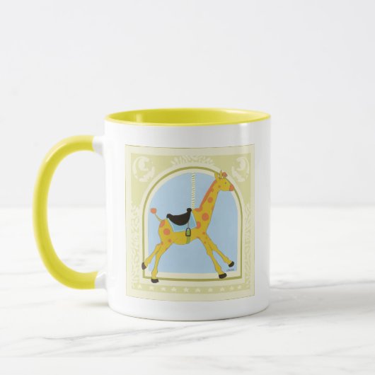 Carousel Giraffe von June Erica Vess Tasse (Links)