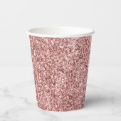 Carousel Glitzer Personalisiert erster Geburtstag Pappbecher (Rückseite)