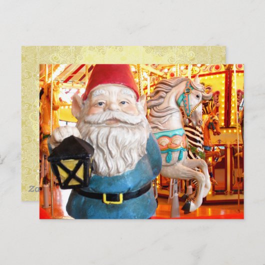 Carousel Gnome Postkarte (Vorne/Hinten)