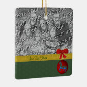 Carousel HorChristmas Holiday Foto Keramikornament (Rechts)