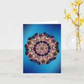 Carousel Horse Abstract Art Note Karte (Gelbe Blume)