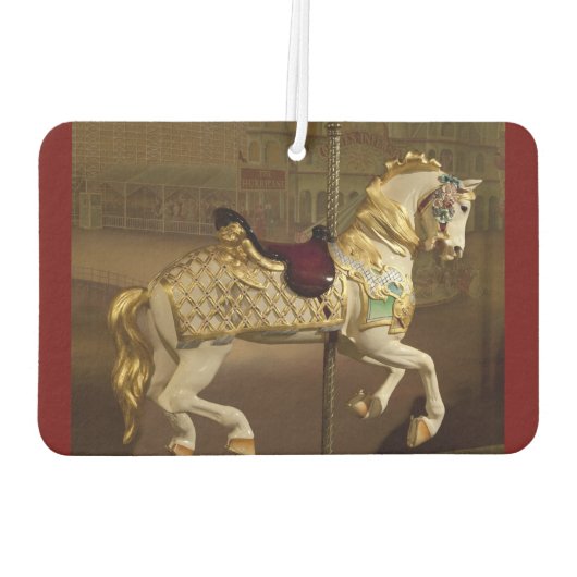 Carousel Horse Air Freshener Autolufterfrischer (Rückseite)