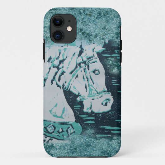 Carousel Horse Aquamarine Case-Mate iPhone Hülle (Rückseite)