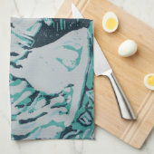 Carousel Horse Aquamarine Handtuch (Viertel Falte)