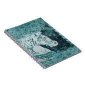 Carousel Horse Aquamarine Notizblock (Rechte Seite)
