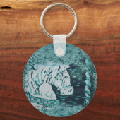 Carousel Horse Aquamarine Schlüsselanhänger (Vorderseite)