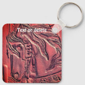 Carousel Horse Art Personalized Schlüsselanhänger (Rückseite)