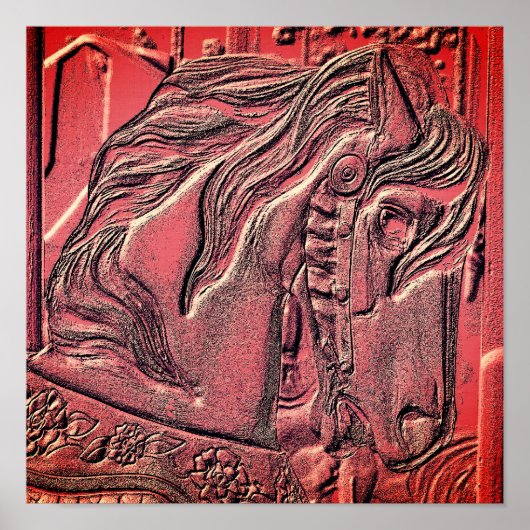 Carousel Horse Art Poster (Vorne)