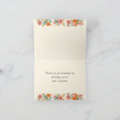 Carousel Horse Birthday Vielen Dank Dankeskarte (Innenseite)