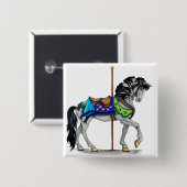 Carousel Horse Button (Vorne & Hinten)