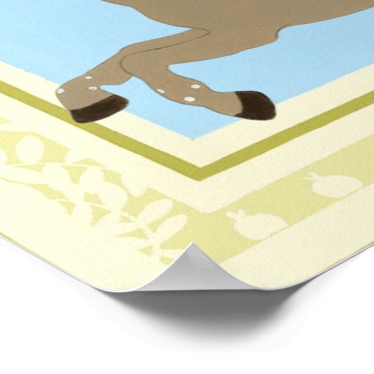 Carousel Horse by June Erica Vess Poster (Ecke)