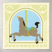 Carousel Horse by June Erica Vess Poster (Vorne)