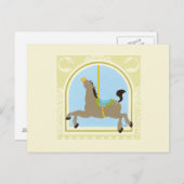 Carousel Horse by June Erica Vess Postkarte (Vorne/Hinten)