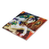 Carousel Horse Closeup Fliese (Seite)