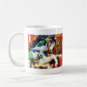 Carousel Horse Closeup Kaffeetasse (Links)