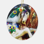 Carousel Horse Closeup Keramikornament (Links)