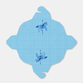 Carousel Horse - Cobalt und Sky Blue Geschenkschachtel (Ungefaltet)