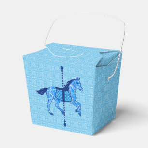 Carousel Horse - Cobalt und Sky Blue Geschenkschachtel