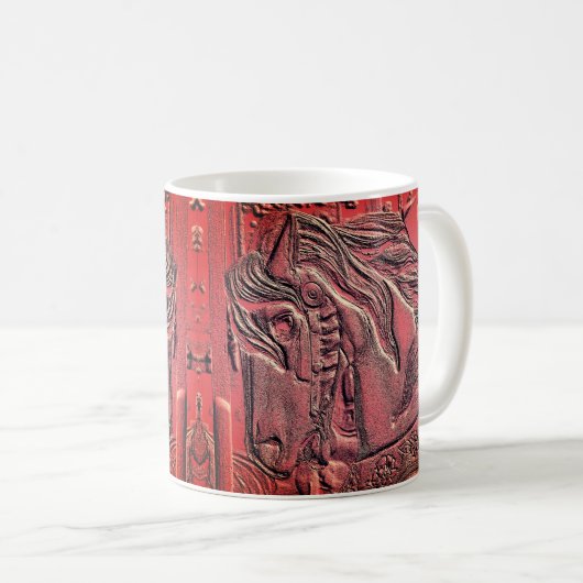 Carousel Horse Digital Art Kaffeetasse (VorderseiteRechts)