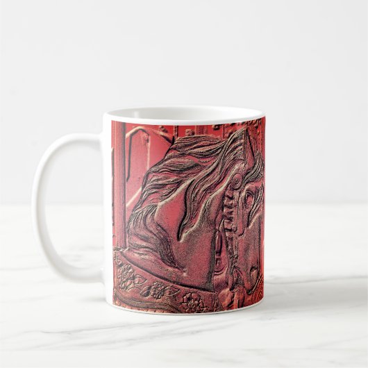 Carousel Horse Digital Art Kaffeetasse (Links)