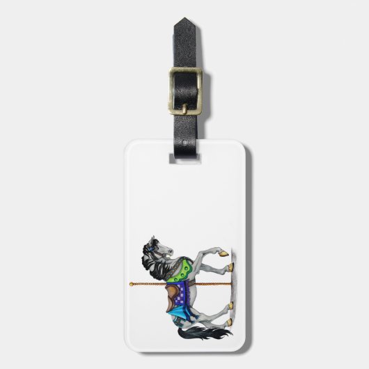 Carousel Horse Gepäckanhänger (Vorderseite vertikal)