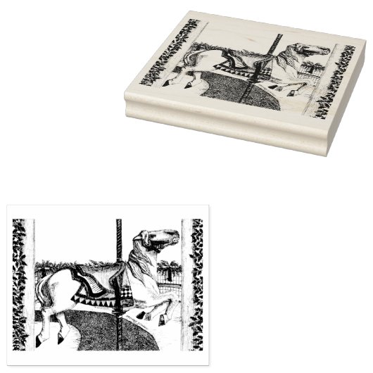 Carousel Horse Gummistempel (Stempel)