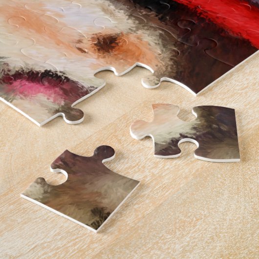 Carousel Horse Impressionist Malerei Puzzle (Seite)