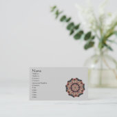 Carousel Horse Kaleidoscope Business Card Visitenkarte (Stehend Vorderseite)