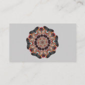 Carousel Horse Kaleidoscope Business Card Visitenkarte (Rückseite)