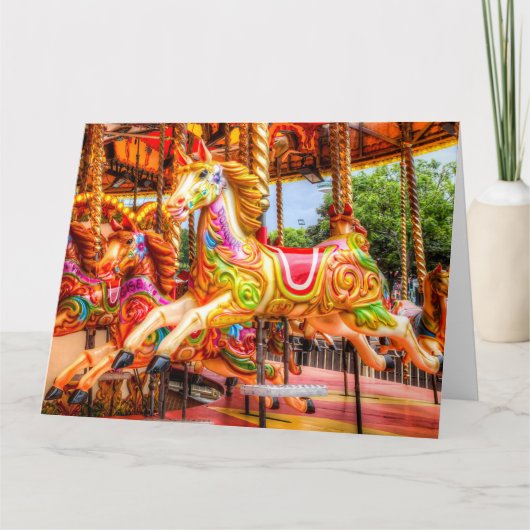 Carousel Horse Karte (Vorderseite)