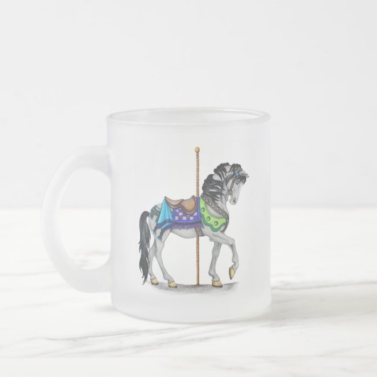Carousel Horse Mattglastasse (Links)
